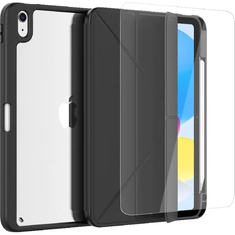 Techpick 2-in-1 Bundle Tablet Case with Screen Protector Black for iPad A16/iPad 10.9 10th Gen