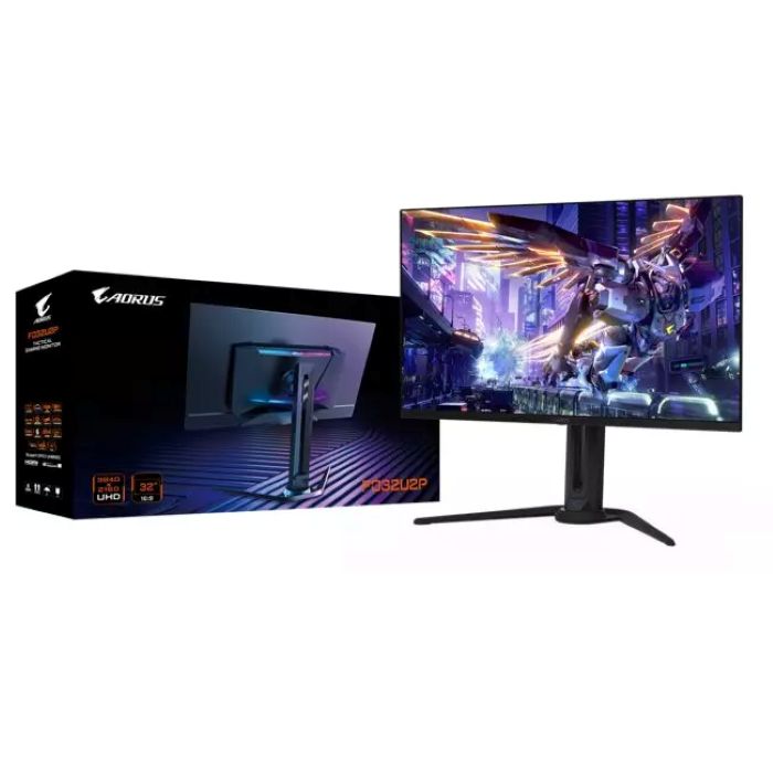Gigabyte Aorus FO32U2P 31.5 Inch UHD 0.03ms 240Hz OLED Gaming Monitor - Black - FO32U2P-EK — view 2