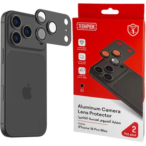 Techpick Full Coverage Aluminum Color-Matched Camera Protector (Full Frame) Smartphone Camera Accessory
