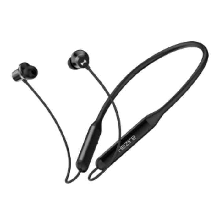 Hezire Hband AI Wireless Neckband Headset, Jet Black - HEZ-BTNBAI-750