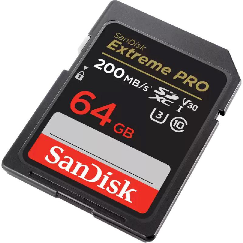 SanDisk Extreme Pro SD UHS I SD Card 64 GB — view 3