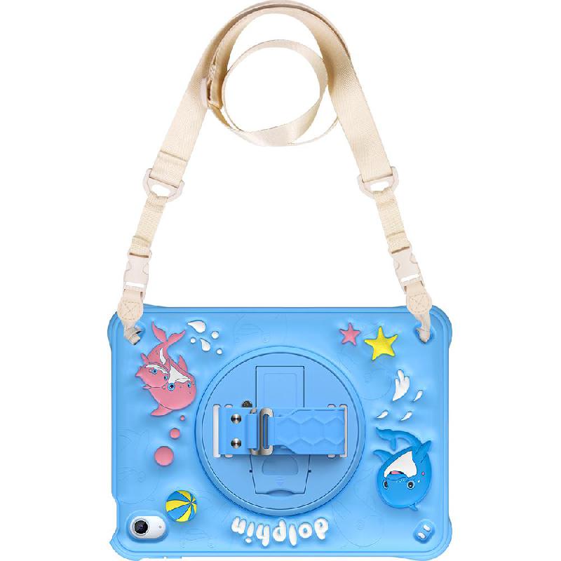 Kadasic Cartoon Strap Back Cover Tablet Case for Kids Blue for iPad 10.9 10th Gen — view 3
