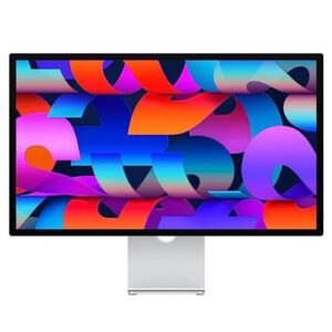 Apple Studio Display 27inch Retina 5K Display Desktop, Nano Texture Glass, Tilt Adjustable Stand, 5120x2880 Resolution, USB-C, Thunderbolt 3 Connectivity, Silver - MMYW3