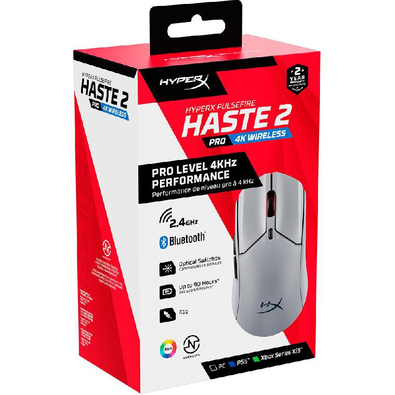 HyperX Pulsefire Haste 2 Pro 4K Wireless Gaming Mouse Bluetooth/Wireless (2.4 GHz RF) — view 5