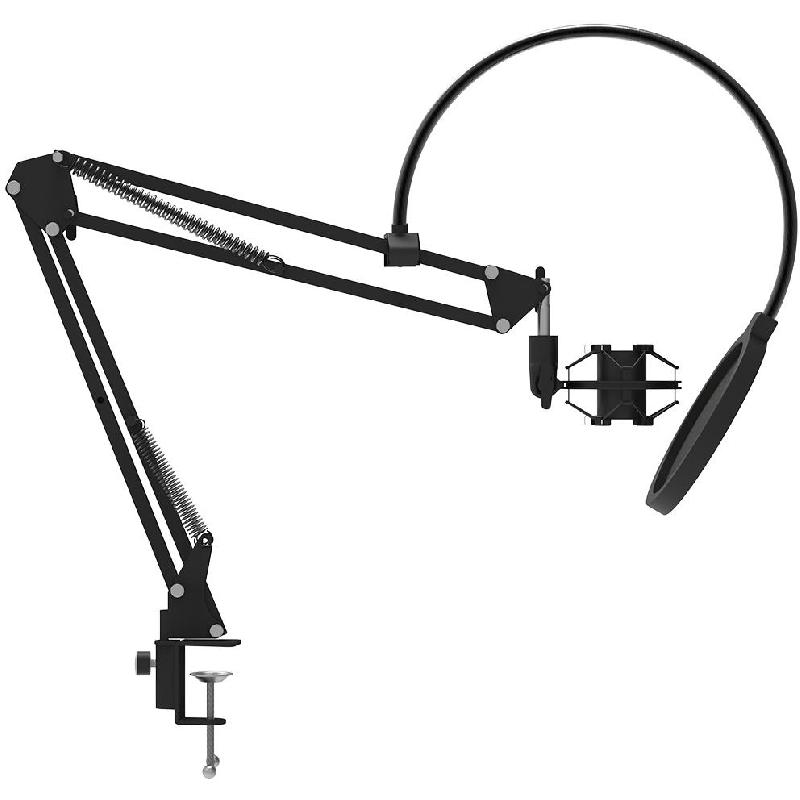 FeelTek Elite Microphone Shock Mount Stand, Pop Filter, Adaptor Gaming Accessory — view 2
