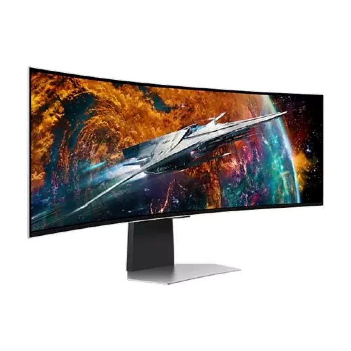 Samsung 49inch Odyssey OLED G9 G95SC 240 Hz Curved Gaming Monitor, 0.03ms, AMD FreeSync - LS49CG954SMXUE — view 2
