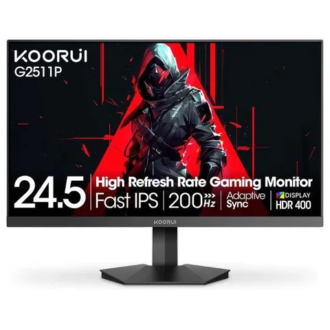 Koorui Gaming Monitor 25 inch VA, Full HD 1920 x 1080, 170Hz, HDMI, 1ms, FreeSync & G-Sync Compatible, DisplayPort, Black – 25E3A