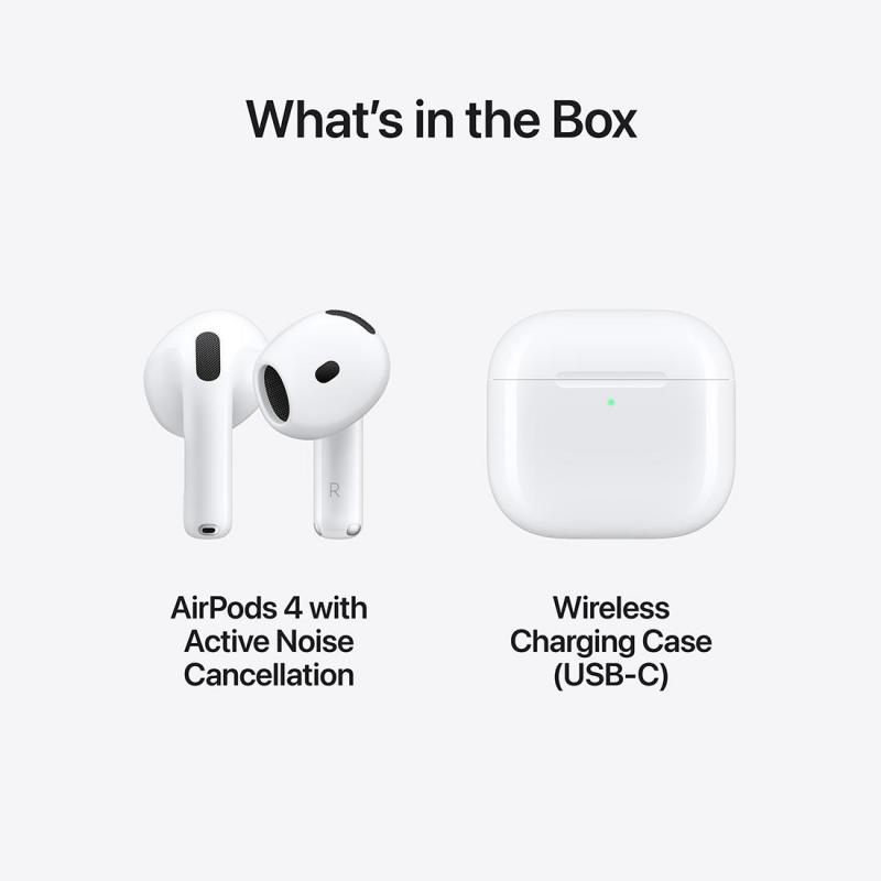 Apple AirPods 4 Earbuds Bluetooth White — view 5