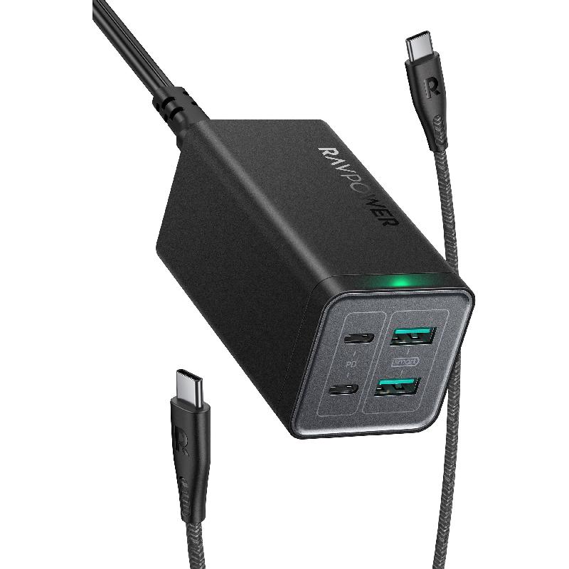 RAVPower 4-Port Desktop USB Charging Station — view 2