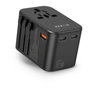 Merlin Travel Mate Pro GaN Turbo 65W PD Adapter
