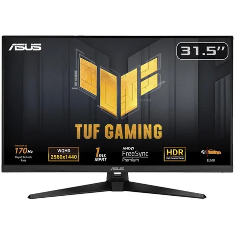 Asus TUF Gaming VG249QM1A 31.5" LED QHD (Quad HD) Gaming Monitor