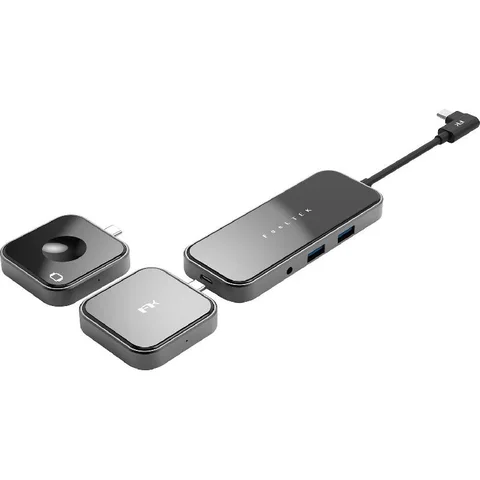 FeelTek Glass Panel Hub+ USB Hub 7 Port (2X USB/2X USB-C/HDMI/SD/Micro SD)