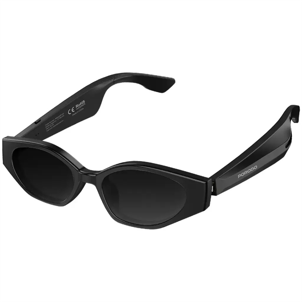 Porodo Lifestyle Tivora, Audio Smart Sunglasses- Black