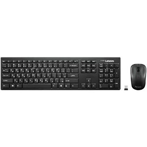 Lenovo 100 Desktop (Keyboard and Mouse) Wireless (2.4 GHz RF)