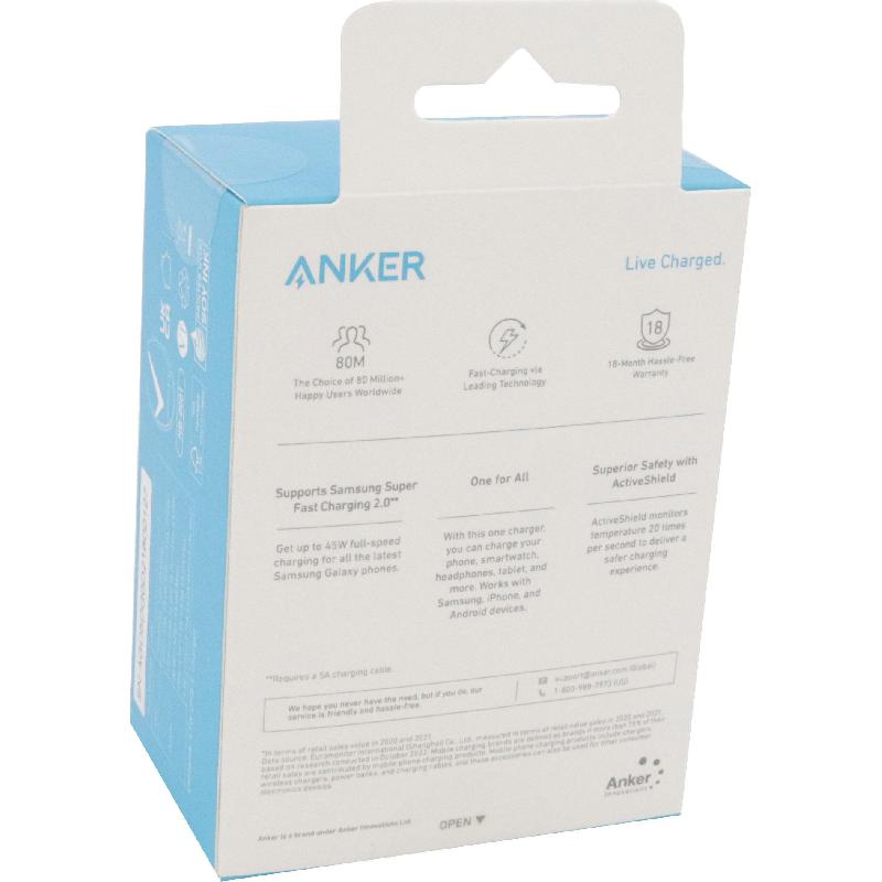 Anker 313 Charger (45W) Ultra-Compact Portable Charger — view 3