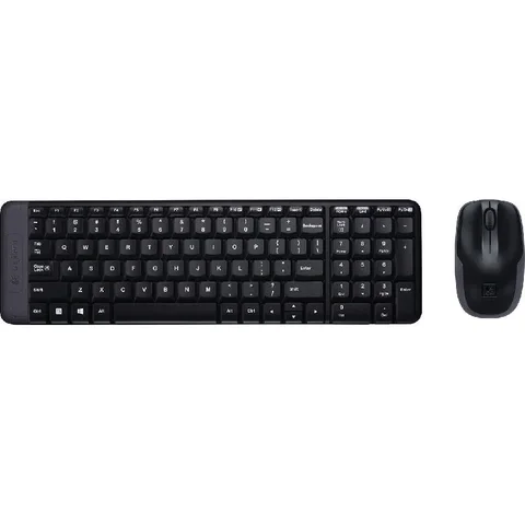 Logitech MK220 Wireless Combo (Arabic) Desktop (Keyboard and Mouse) Wireless (2.4 GHz RF)