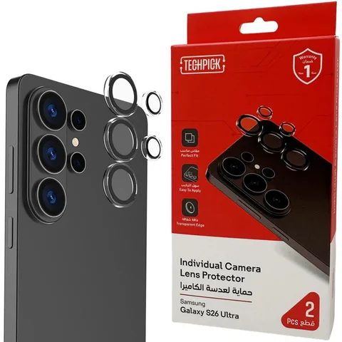 Techpick Alloy Aluminum Edge Camera Lens Protector (Individual Ring) Smartphone Camera Accessory