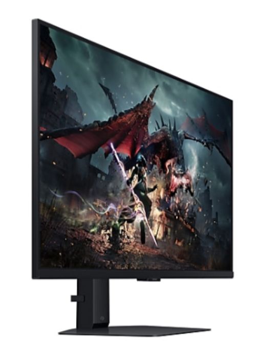 Samsung 32inch Odyssey G5 G50D QHD 2560 x 1440 Gaming Monitor, 1MS, 180Hz, HDMI, DP, Adjustable, Black - LS32DG502EMXUE — view 3