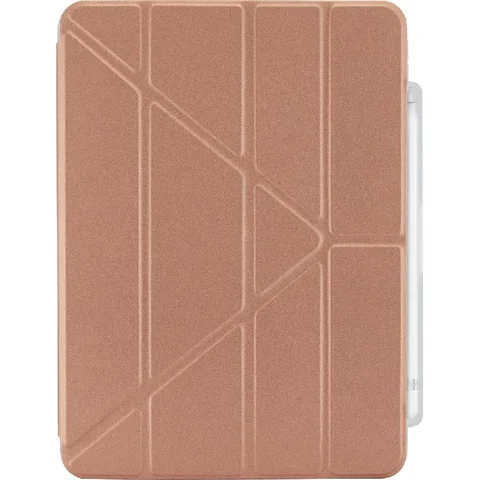 PIPETTO Origami Pencil Folio Tablet Case Rose Gold for iPad A16/iPad 10.9 10th Gen