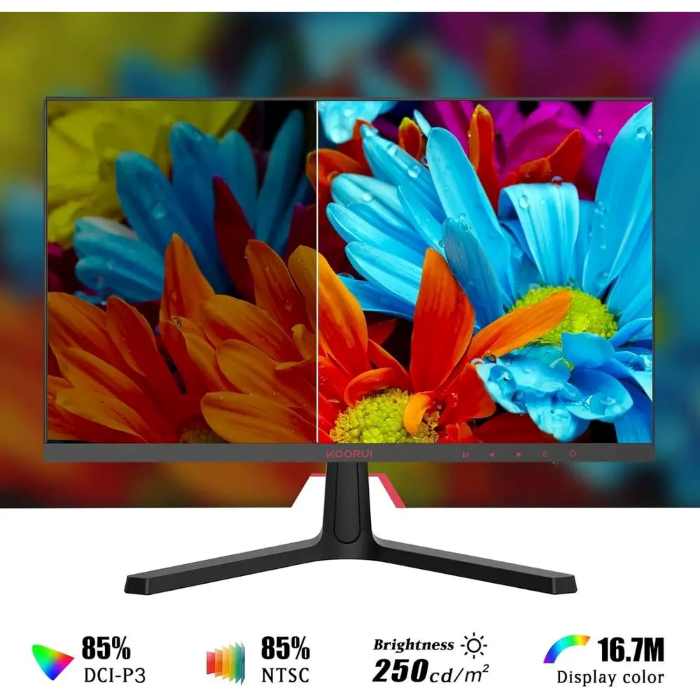 Koorui Gaming Monitor 24 inch VA, Full HD 1920 x 1080, Display 165Hz, HDMI, DisplayPort, Black – 24E4 — view 6