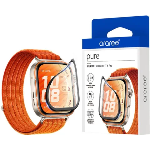 Araree Pure Film, Clear Smartwatch Screen Protector for HUAWEI WATCH FIT 5 Pro