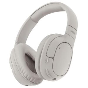 Belkin SoundForm Surround ENC Over-Ear Headphones Bluetooth/Wired (Optional) White