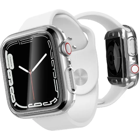 Raptic Raptic 360x Smartwatch Fit Case for Apple Watch Series 9 45/Watch Series 8 45 Clear Raptic