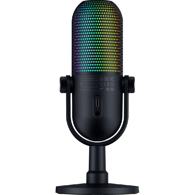 Razer Seiren V3 Chroma RGB USB Microphone with Tap-to-Mute PC Gaming Accessory — view 2