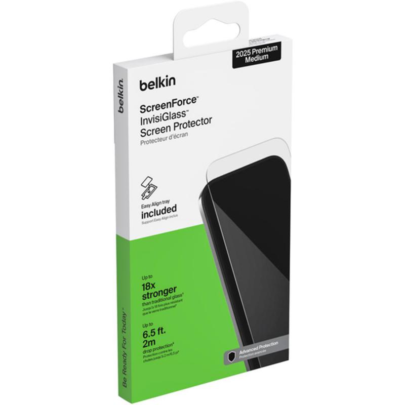 Belkin ScreenForce Slim (0.29 mm), Clear Smartphone Screen Protector for iPhone 17 Pro — view 2