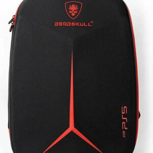 DeadSkull PS5 Carrying Backpack, Polyester & EPE Material, Canvas Shell, Dacron Lining, Shockproof, Dustproof, Gray,Blue, Purple, Black