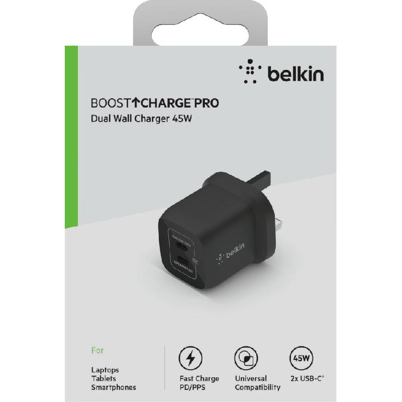 Belkin BoostCharge Pro Dual Wall Charger PPS 45W — view 4