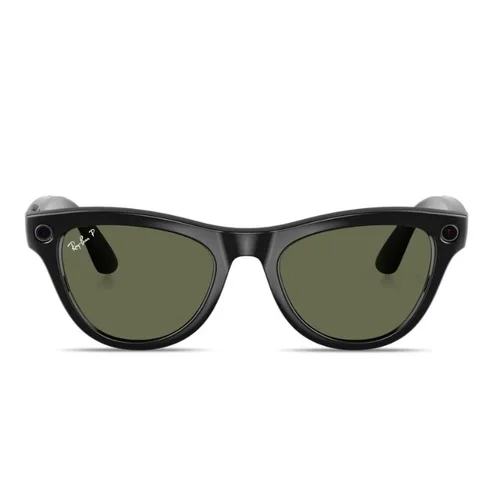 Ray-Ban Meta (Gen 2) Skyler Shiny Black G15 Green Smart Glasses