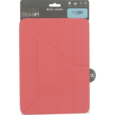 PIPETTO Origami Folio Tablet Case Pink for iPad A16/iPad 10.9 10th Gen
