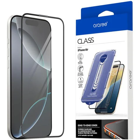 Araree CLASS Edge-to-Edge, Full Cover Smartphone Screen Protector for iPhone Air