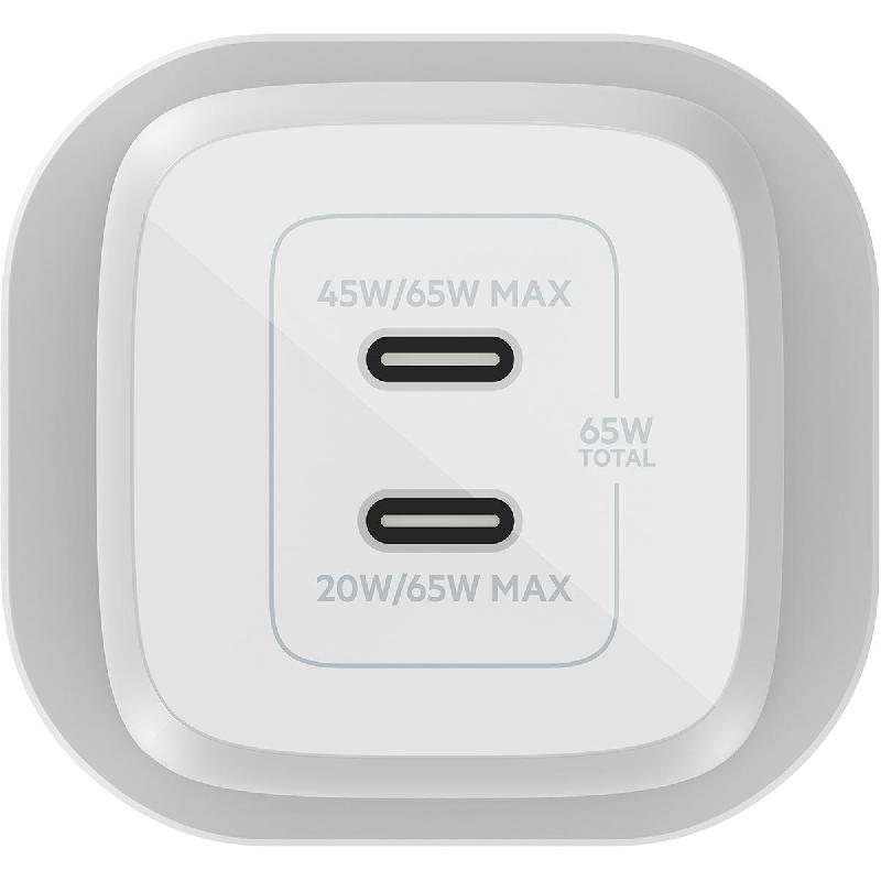 Belkin BoostCharge Pro Dual USB-C GaN Wall Charger with PPS 65W — view 3