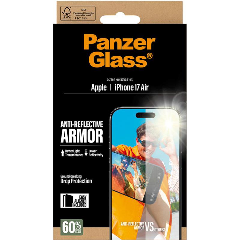 PanzerGlass Ultra-Wide Fit Tempered Glass, Anti-reflective Smartphone Screen Protector for iPhone Air — view 3