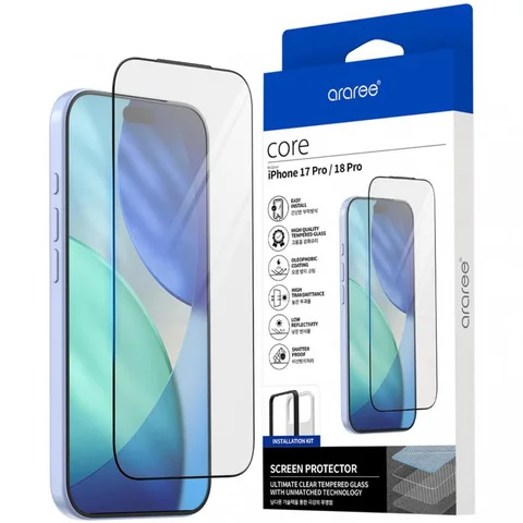 Araree Core Round Edge Smartphone Screen Protector for iPhone 17 Pro