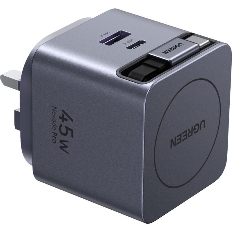 UGREEN Extend 45W GaN Fast Charger with Retractable USB-C Cable — view 3