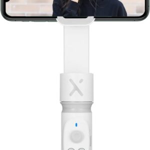 Smooth X Gimbal Stabilizer, Handheld Extendable Selfie Stick for iPhone Android, Vlog & YouTube Live Video, White