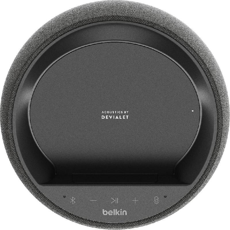 Belkin Hi-Fi Smart Speaker + Wireless Charger Music System Bluetooth Black — view 4