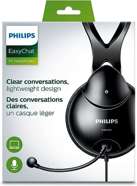 Philips Over Ear PC Headset Black -SHM1900/00 — view 2