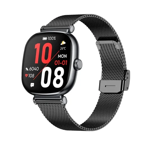 Green Lion Princess, Smart Watch- Black