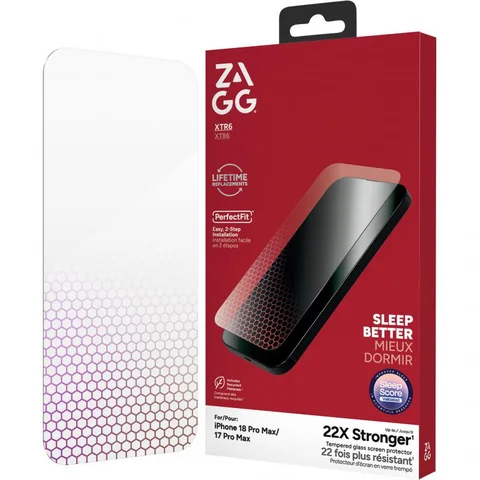 Zagg Invisible Shield Tempered Glass, Made with Recycled Glass Smartphone Screen Protector for iPhone 18 Pro Max/iPhone 17 Pro Max