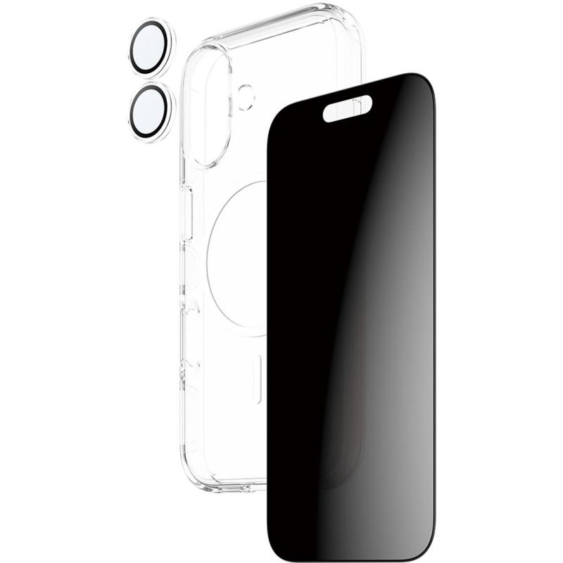 PanzerGlass 3-in-1 Pack Hard MagSafe Case + Privacy Screen Protector + Hoops Camera Lens Protector Smartphone Case Bundle — view 2