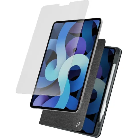 Raptic 2-in-1 Bundle Tablet Case with Screen Protector Clear/Grey for iPad Pro 11 - 2021