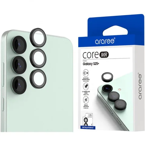 Araree Core MR Aluminum Metal Frame Smartphone Screen Protector for Samsung Galaxy S25+