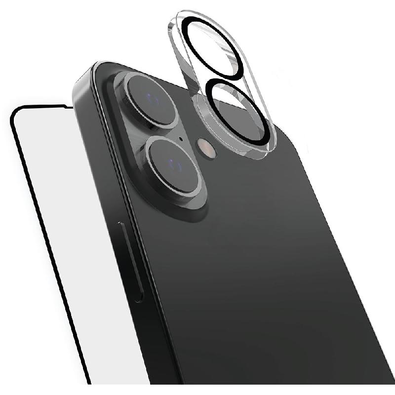 Raptic 2-in-1 Tempered Glass 2-in-1 Bundle: Tempered Glass + Camera Lens Protector Smartphone Display Protection