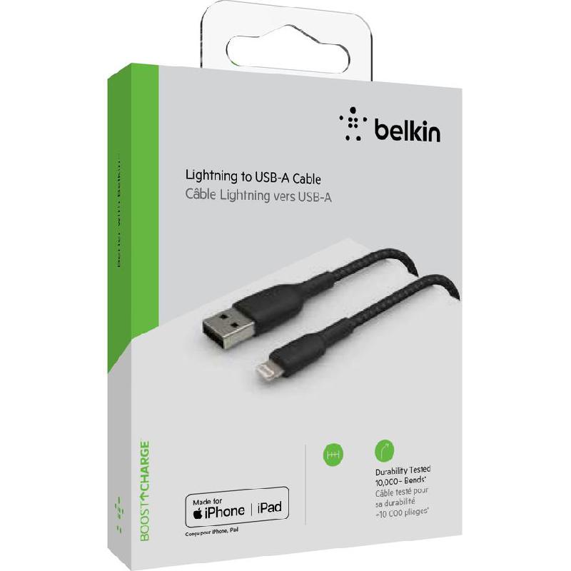 Belkin BoostCharge Lightning to USB 2.0 Sync & Charge Cable 3.00 m ( 9.84 ft ) — view 3