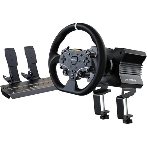 MOZA R5 Racing Wheel Racing Wheel + Pedals Wired Black