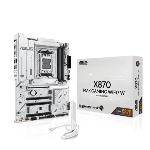 Asus X870 MAX Gaming WIFI7 W, AM5, X870, USB4, WIFI7, AURA, Motherboard
